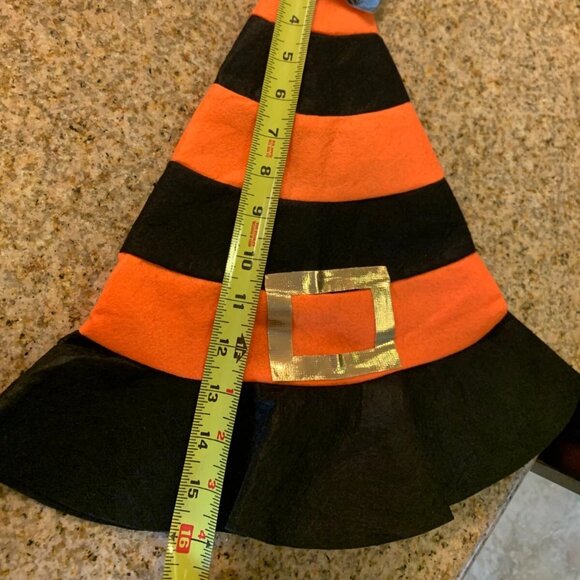 Great Pretend Wicked Witch Halloween Hat Headwear Felt Striped Candy Corn LOT 15 main image 4